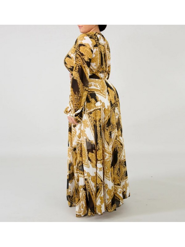Vestito Donna Lungo Plus Taglie Grandi Woman Oversize Maxi Dress OS120013B f7